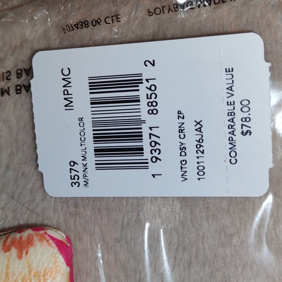 COACH🇺🇲 Vintage Daisy Script Print Corner Zip - Picture 10 of 12